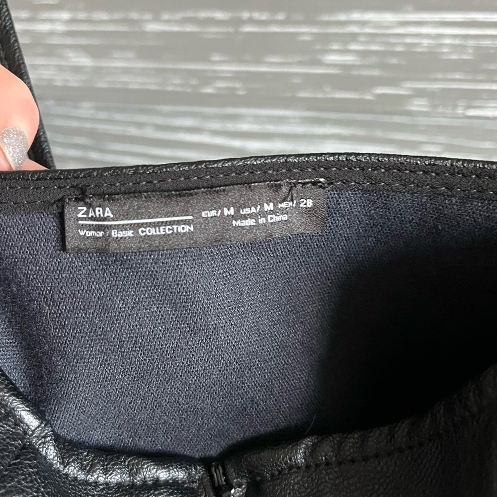 Zara Leather Crop Top NWOT - Picture 4 of 6